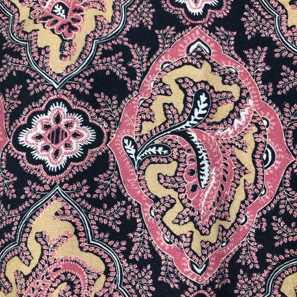 Sundance Madora Printed Pull On Drawstring Pants Paisley Blue Pink Size Small - Picture 3 of 7